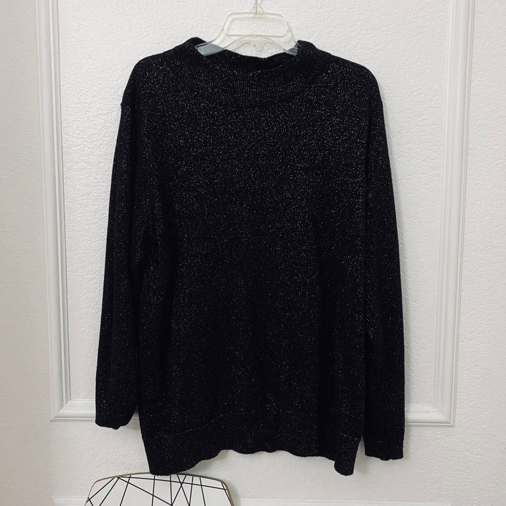 🌸Mockneck Glitter Sweater - Rose Gold Shimmer